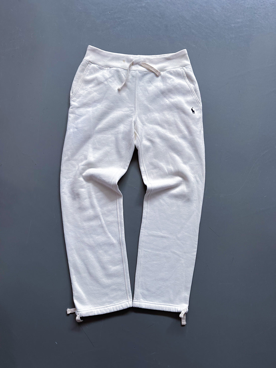 Pantalón Jogger Vintage Polo Ralph Lauren Blanco – Oferta Limitada