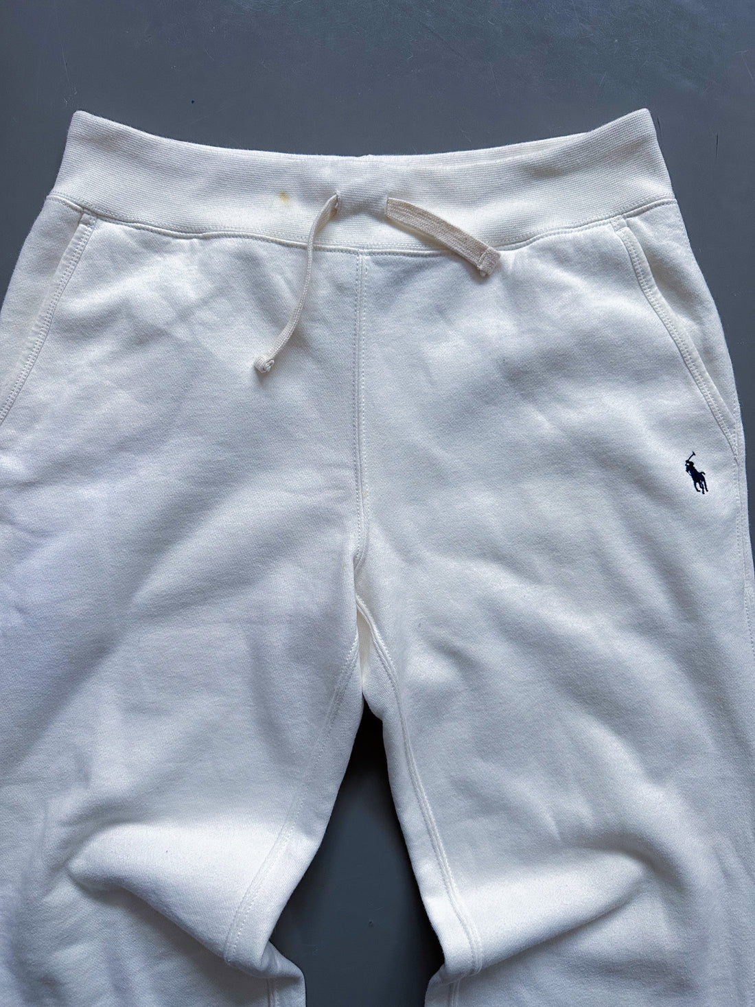 Pantalón Jogger Vintage Polo Ralph Lauren Blanco – Oferta Limitada