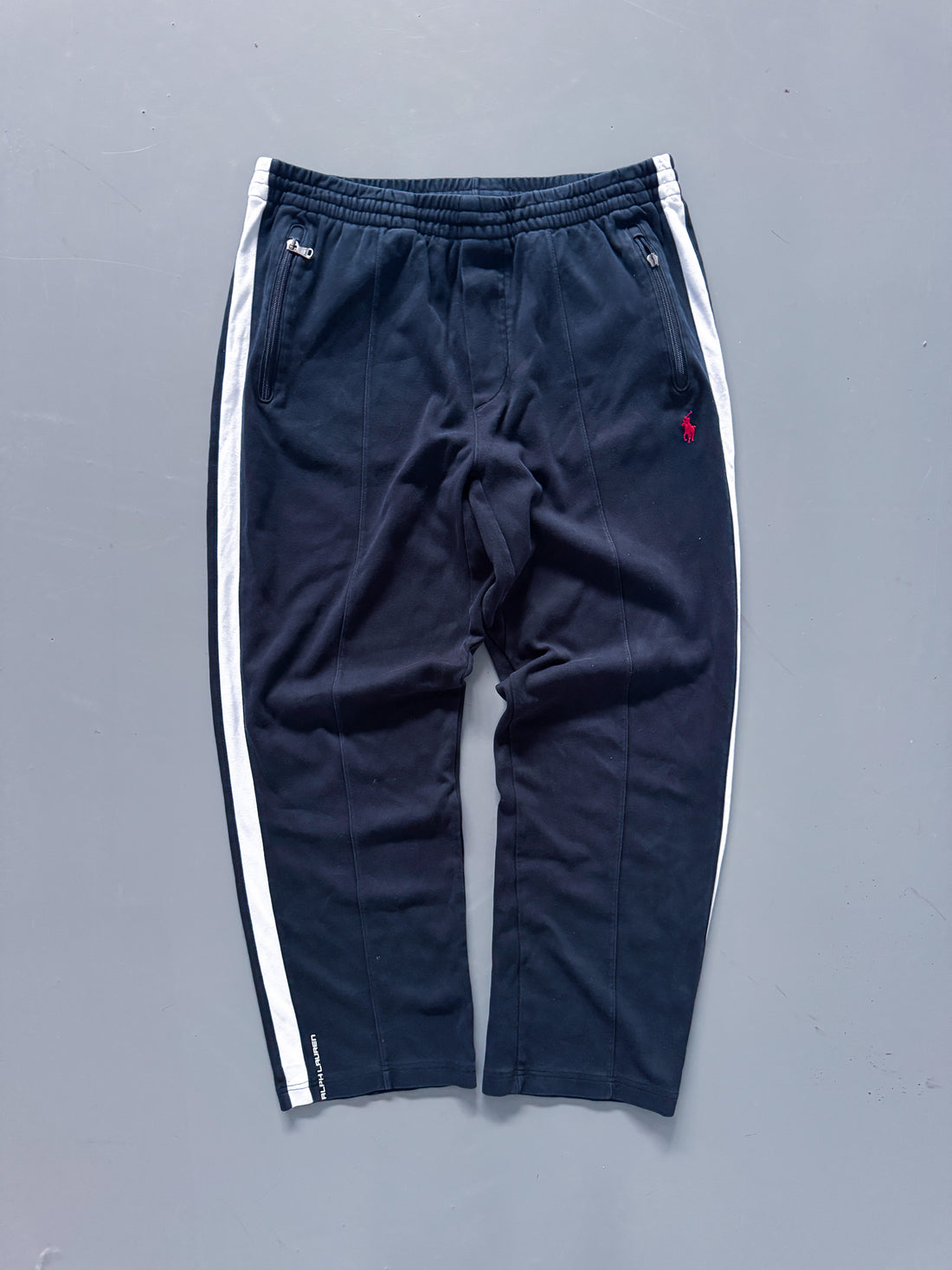 Pantalón Jogger Vintage Polo Ralph Lauren Negro a Rayas – Oferta Limitada