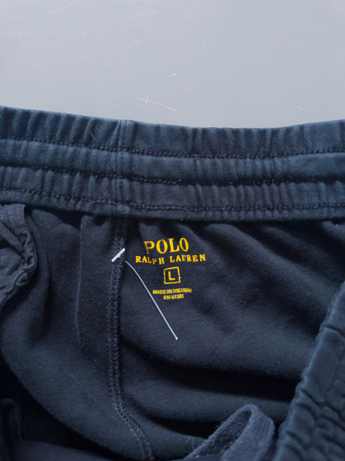 Pantalón Jogger Vintage Polo Ralph Lauren Negro a Rayas – Oferta Limitada