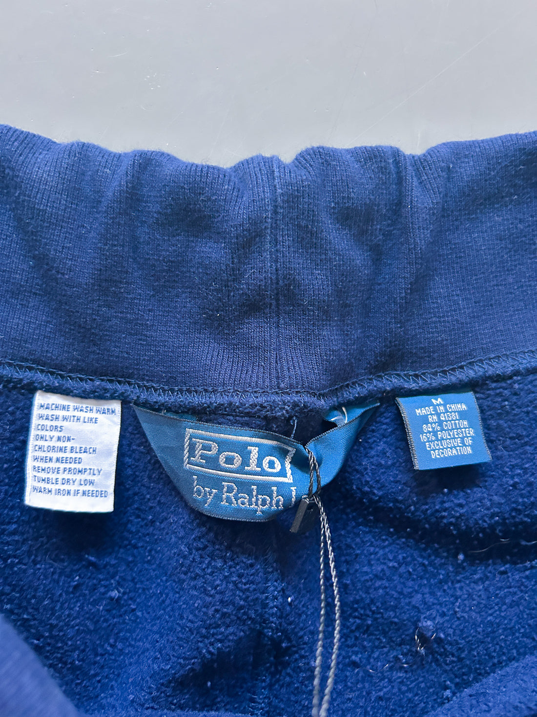 Pantalón Jogger Vintage Polo Ralph Lauren Azul Marino (Logo Rojo) – Oferta Limitada