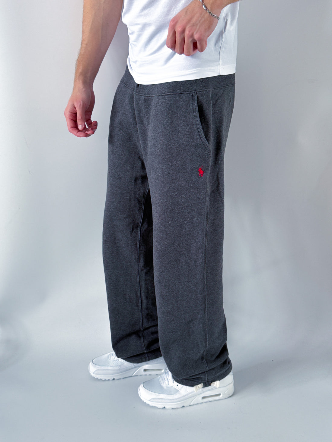 Pantalón Jogger Vintage Polo Ralph Lauren Gris – Oferta Limitada
