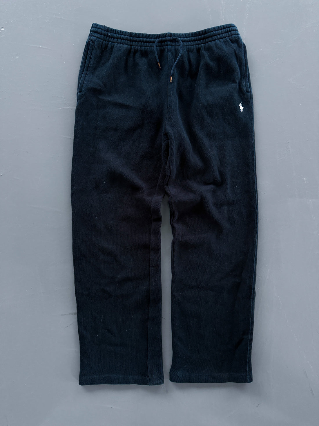 Pantalón Jogger Vintage Polo Ralph Lauren Negro (Logo Blanco) – Oferta Limitada