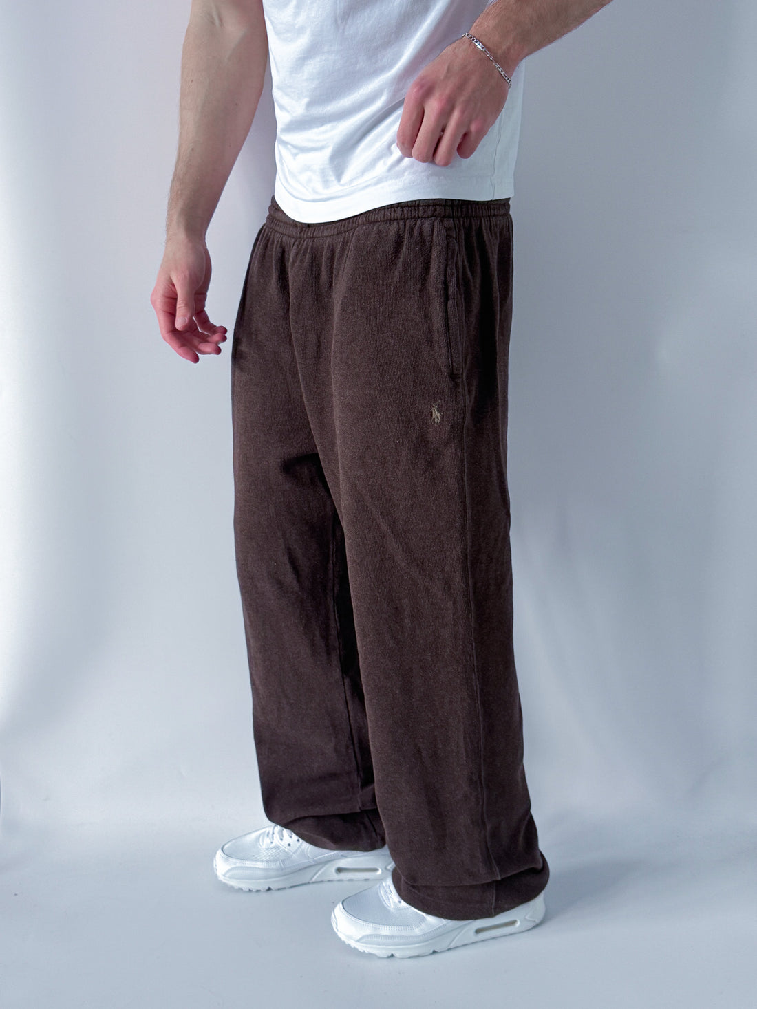 Pantalón Jogger Vintage Polo Ralph Lauren Café – Oferta Limitada