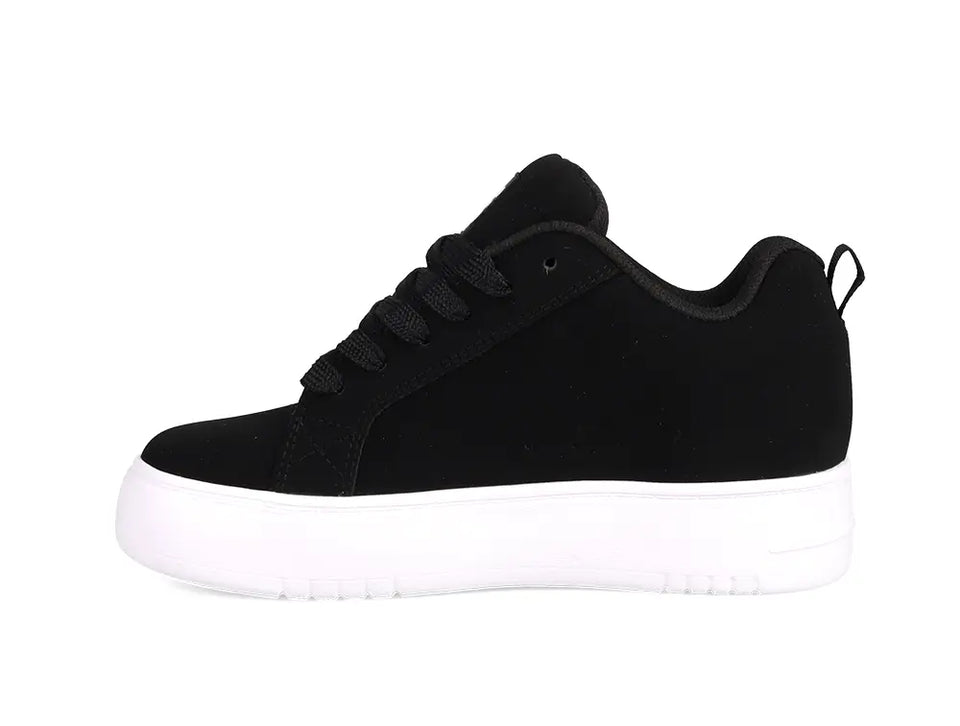 Zapatillas Dc Court Graffik Plataforma Mujer Negro