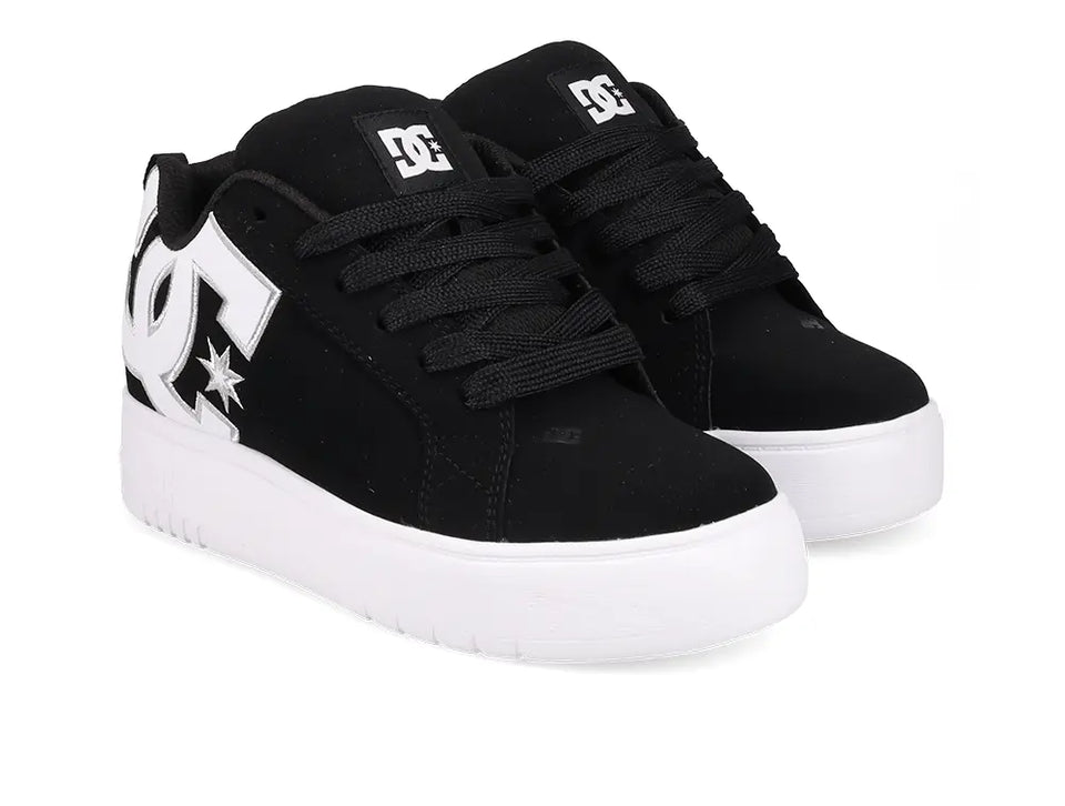 Zapatillas Dc Court Graffik Plataforma Mujer Negro