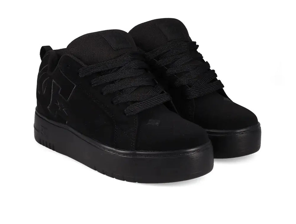 Zapatillas Dc Court Graffik Plataforma Mujer Mono Negro