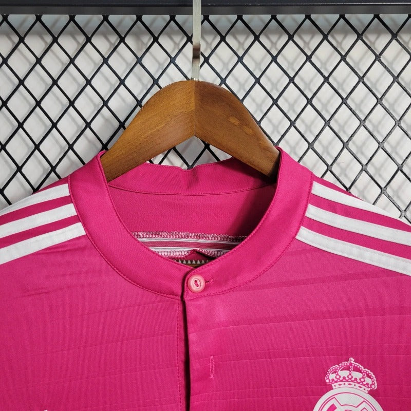 Camiseta Real Madrid Manga Larga Visita Retro 2014/15 Versión Fan