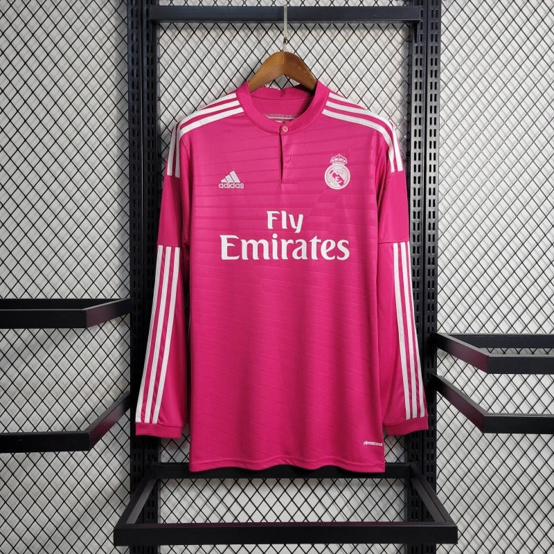 Camiseta Real Madrid Manga Larga Visita Retro 2014/15 Versión Fan