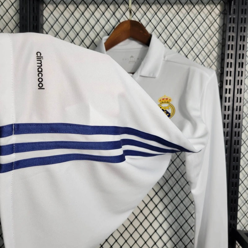 Camiseta Real Madrid Manga Larga Local Retro 2016/17 Versión Fan