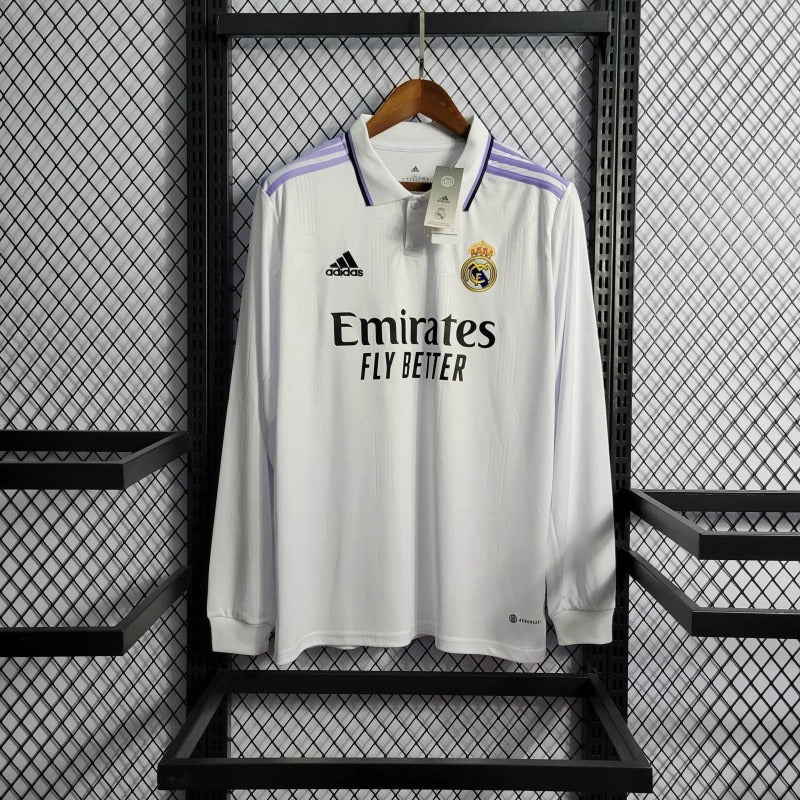 Camiseta Real Madrid Manga Larga Local 2022/23 Versión Fan