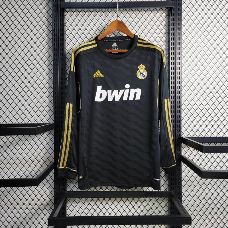 Camiseta Real Madrid Manga Larga Visita Retro 2011/12 Versión Fan