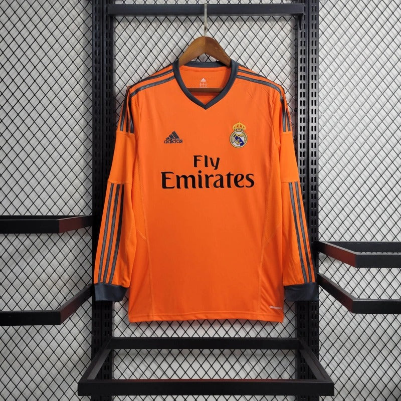 Camiseta Real Madrid Manga Larga Tercera Retro 2013/14 Versión Fan