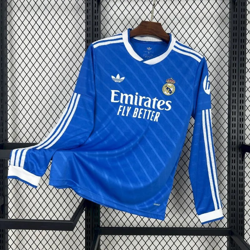 Camiseta Real Madrid Manga Larga Tercera 2025/26 Versión Fan