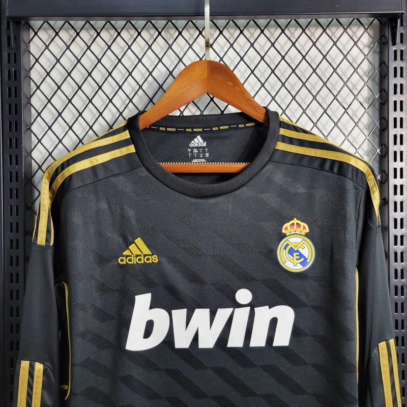 Camiseta Real Madrid Manga Larga Visita Retro 2011/12 Versión Fan