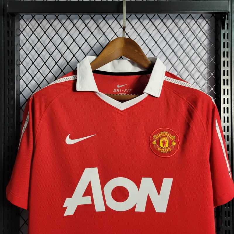 Camiseta Manchester United Local Retro 2010/11 Versión Fan
