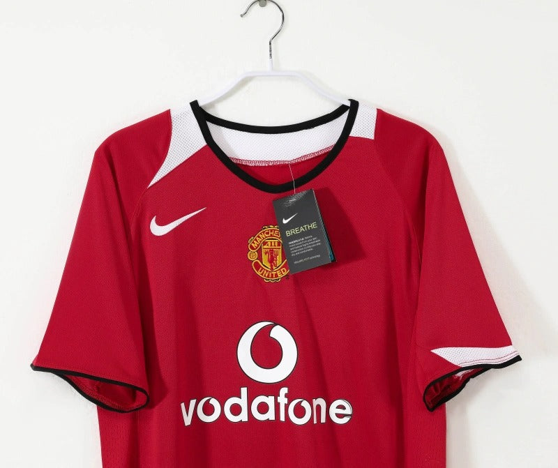 Camiseta Manchester United Local Retro 2004/05 Versión Fan