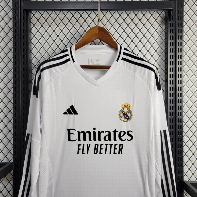 Camiseta Real Madrid Manga Larga Local 2024/25 Versión Fan