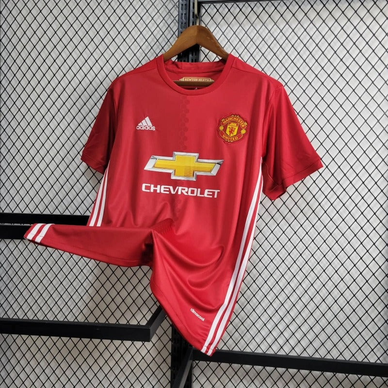 Camiseta Manchester United Local Retro 2016/17 Versión Fan