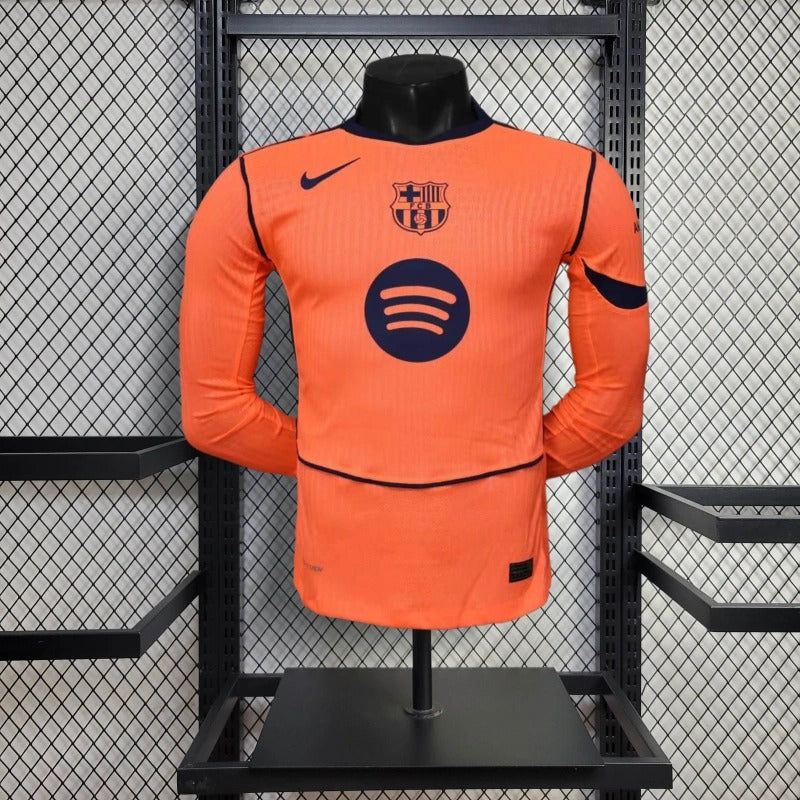 Camiseta Barcelona Tercera Manga Larga 2025/26 Versión Jugador