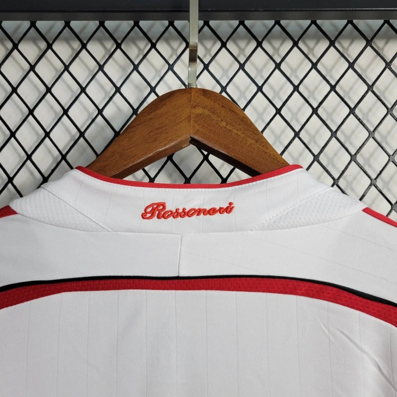 Camiseta AC Milan Manga Larga Visita Retro 2006/07 Versión Fan