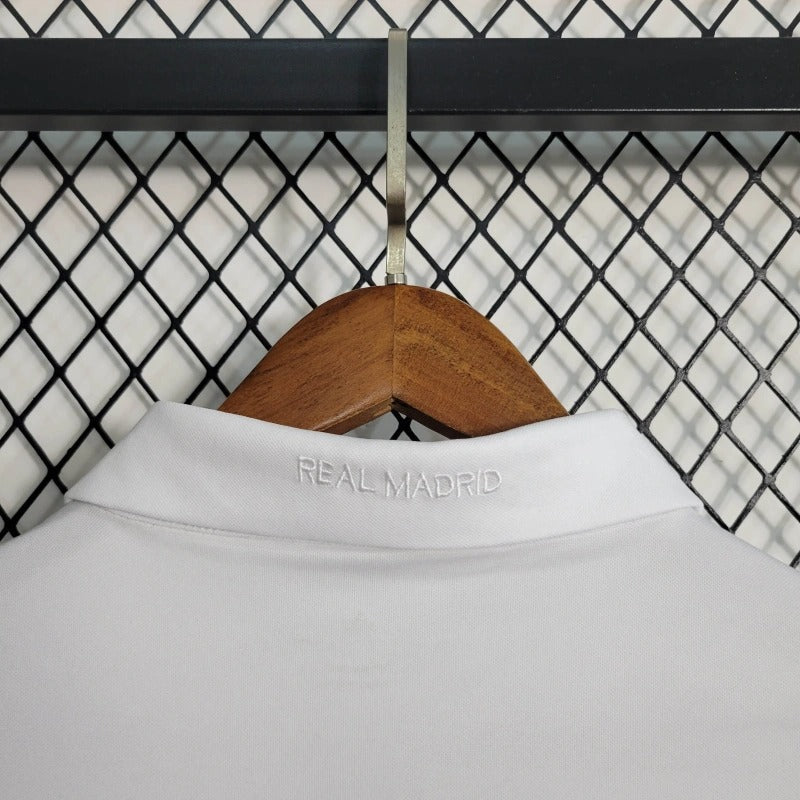 Camiseta Real Madrid Manga Larga Local Retro 2016/17 Versión Fan
