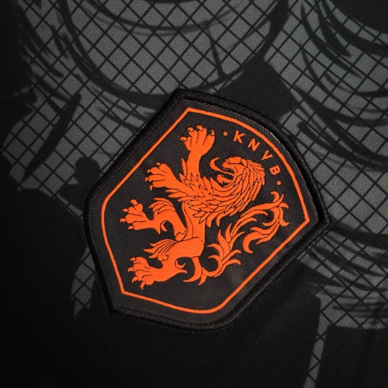 Camiseta Holanda Edición Especial Negra 2025/26 Versión Fan